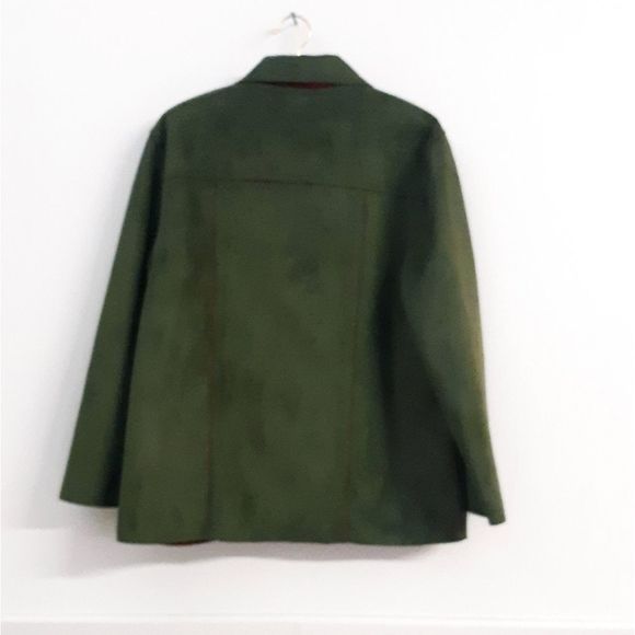 Alfred Dunner ๐ Green Button Down Coat - Picture 2 of 6